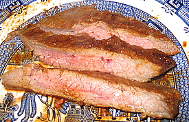  Rubbed Flank Steak with Horseradish Cream
