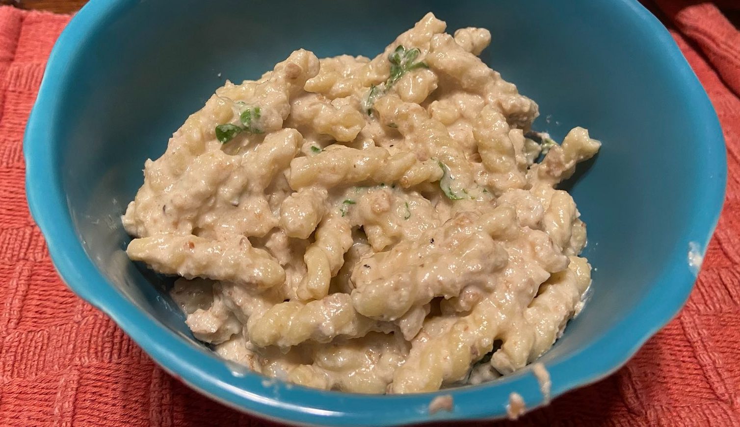 Pasta with Genovese-style Walnut Sauce